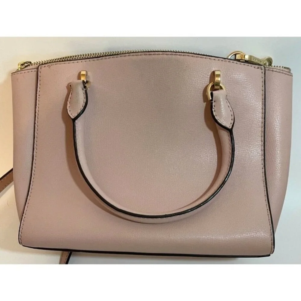 Michael Kors Medium Pink Leather Purse Satchel Crossbody‎ Bag Convertible Strap